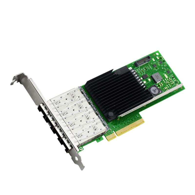 Cạc mạng 4 cổng X710-DA4 Intel Quad port 10GE SFP+PCIe 3.0 (8.0 GT/s), & include Module 10GB SR & Cabling up to 3m